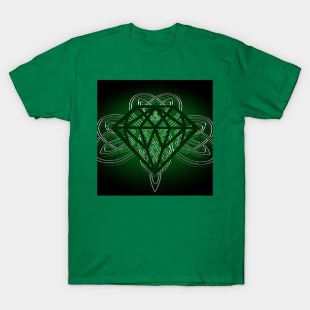 Clover Warrior Diamond T-Shirt by Daa50